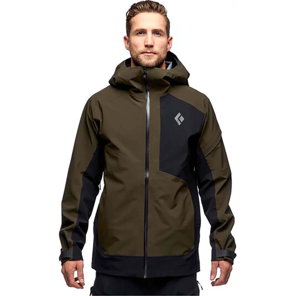 Black Diamond Men's Recon Stretch Ski Shell in Amber / Tundra - Size: Small