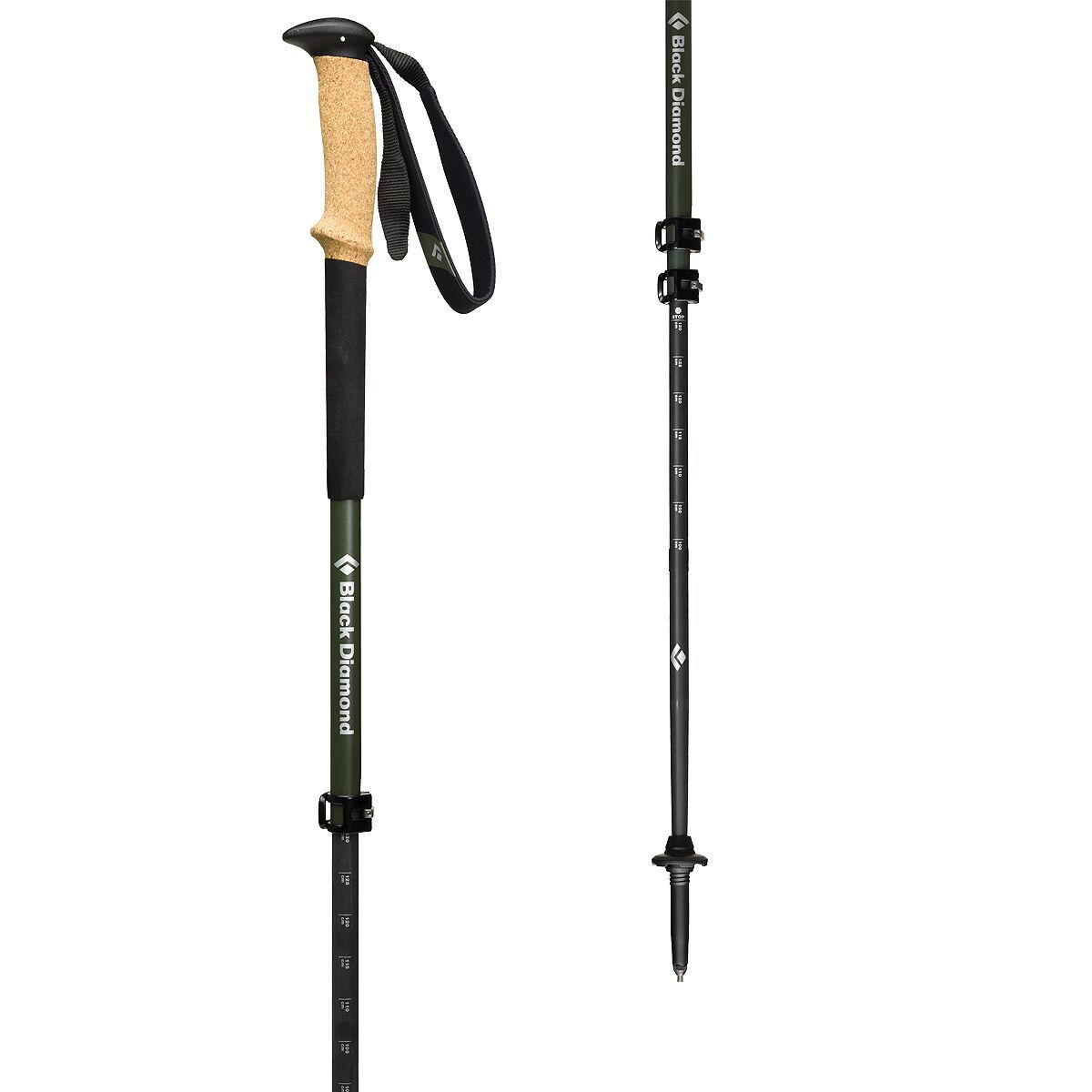 Black Diamond Alpine Carbon Cork Trekking Poles in Tundra