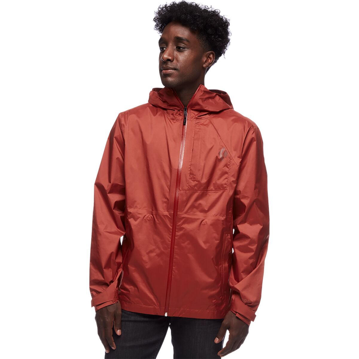 Black Diamond Men's Treeline Rain Shell Jacket in Octane - Size: Small