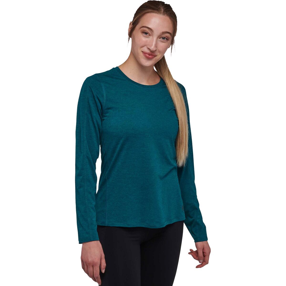 Black Diamond Women's Lightwire Long-Sleeve Tech T-Shirt in Dark Caribbean - Size: XXS