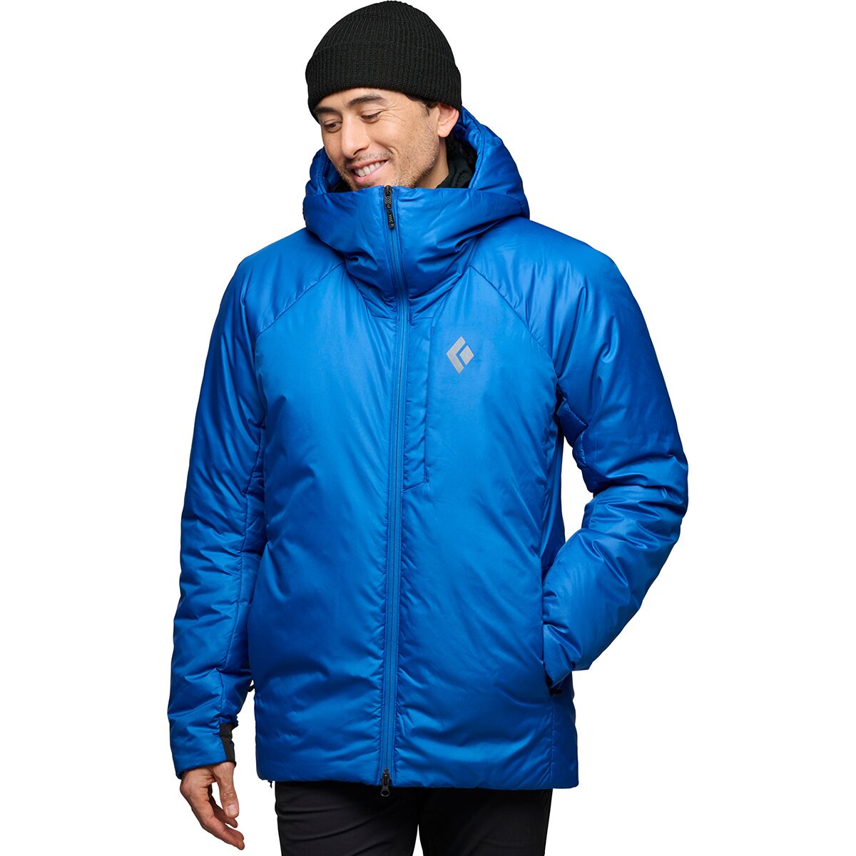 Black Diamond Black Diamond Men's Belay Parka in Drifter Blue - Size: Small - $314.30 at Steep and Cheap