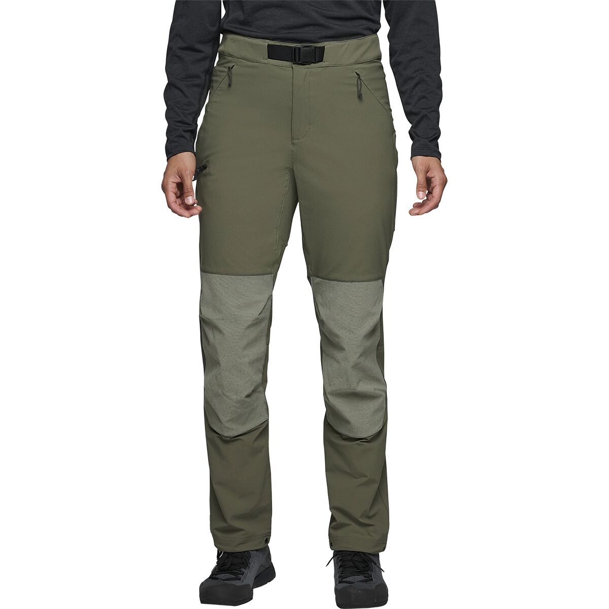 Black Diamond Women's Alpine Hybrid Pant in Tundra / Pine Smoke - Size: 6