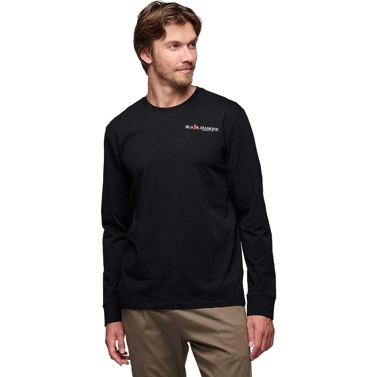 Black Diamond Men's Heritage Wordmark Long-Sleeve T-Shirt - Size: XXL