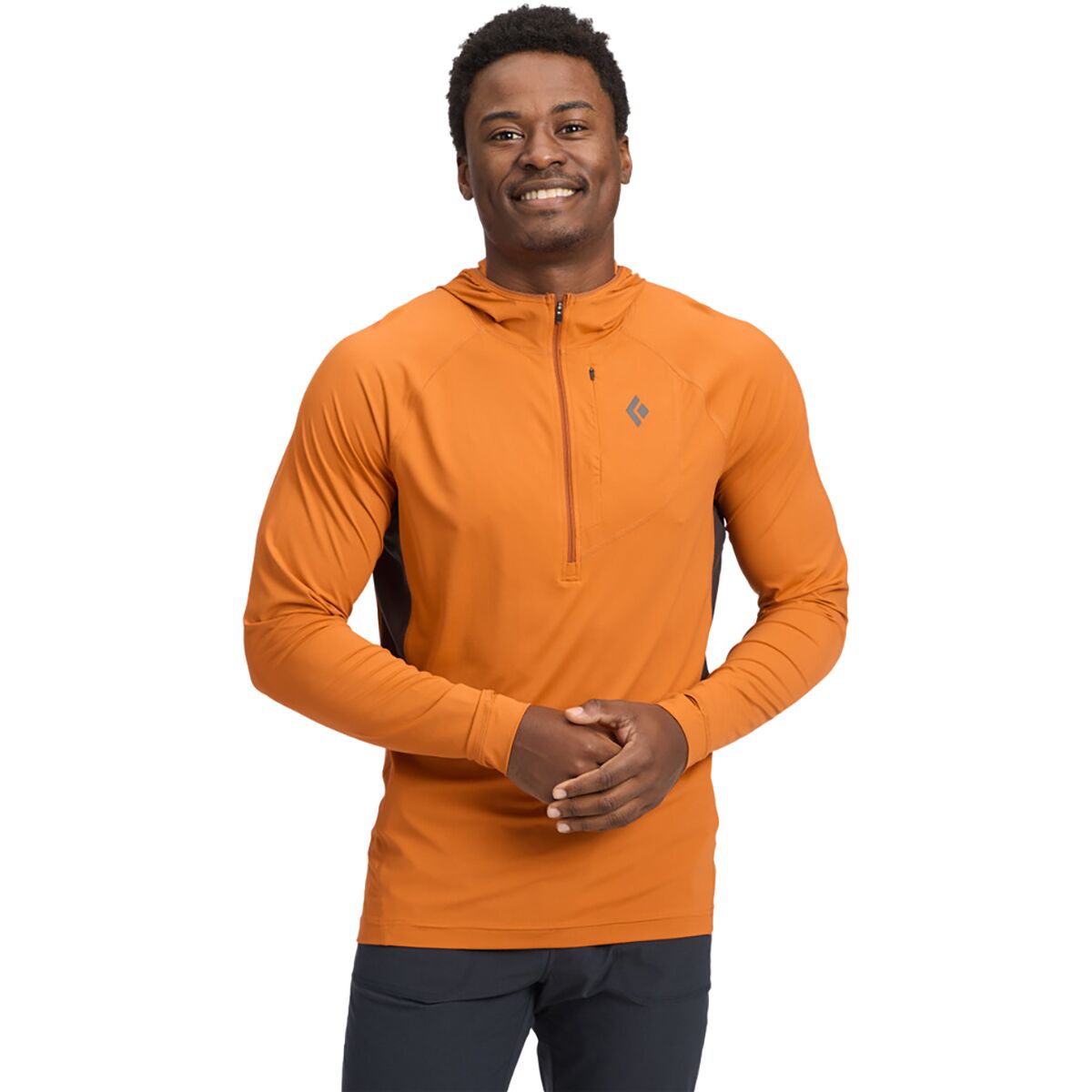 Black Diamond Black Diamond Men's Alpenglow Pro Hoodie in Saffron - Size: Medium - $96.85 at Steep and Cheap