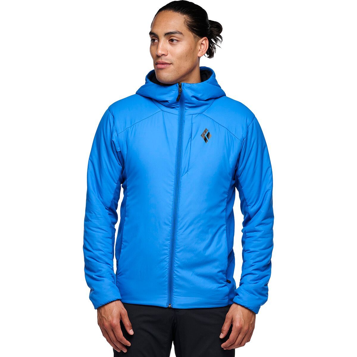 Black Diamond Men's First Light Hybrid Hooded Jacket in Drifter Blue - Size: Small