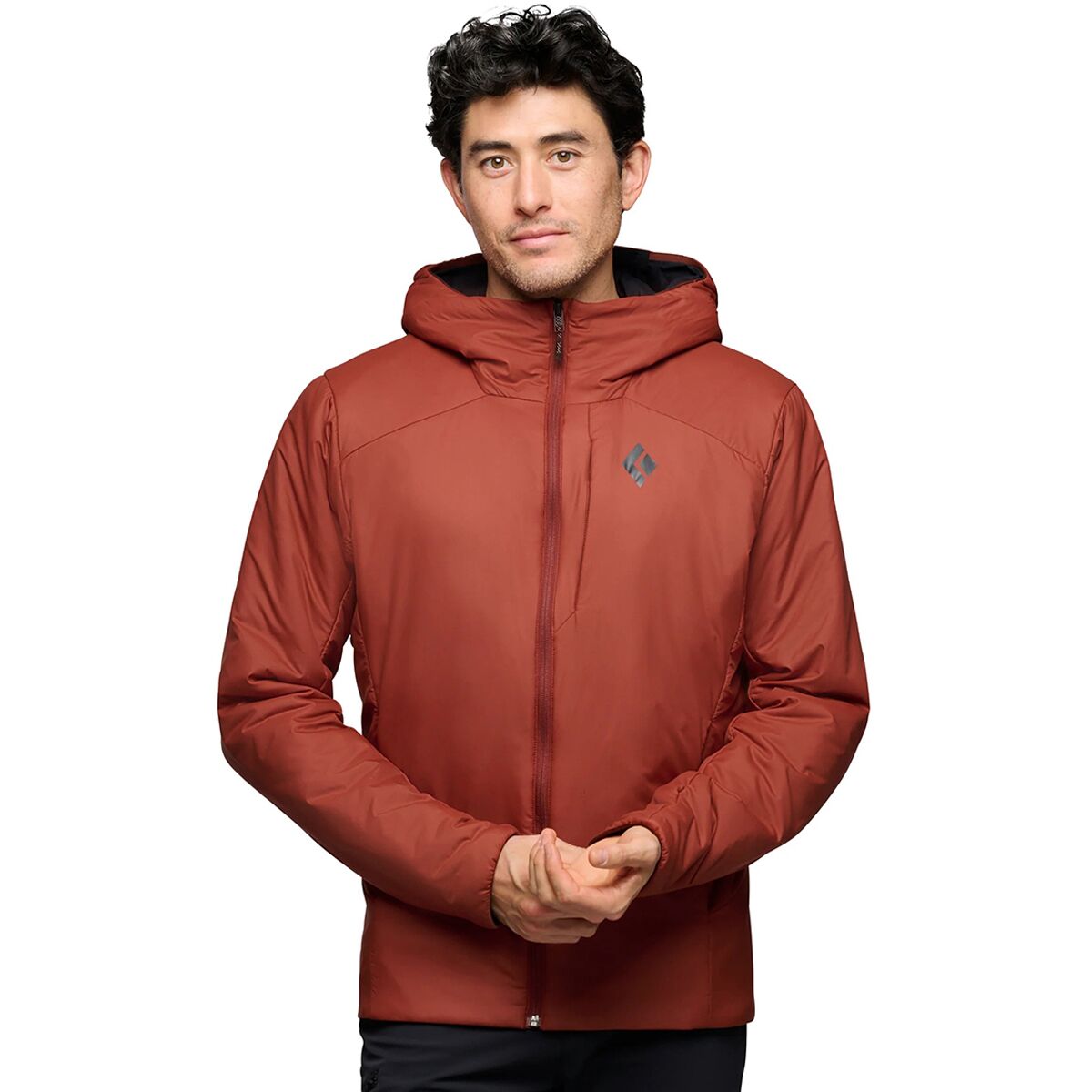 Black Diamond Men's First Light Hybrid Hooded Jacket in Iron Red - Size: Medium