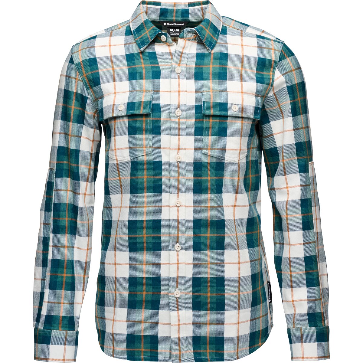 Black Diamond Men's Project Twill Long-Sleeve Shirt in Raging Sea / Henna - Size: Medium