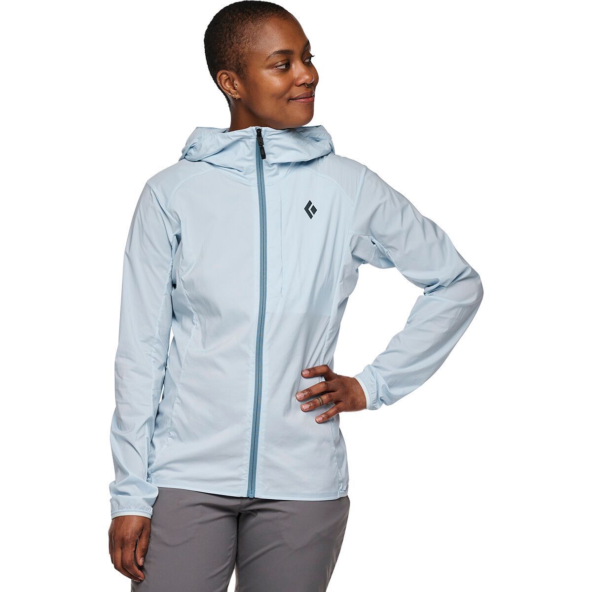 Black Diamond Women's Alpine Start Hooded Jacket in Belay Blue - Size: XL
