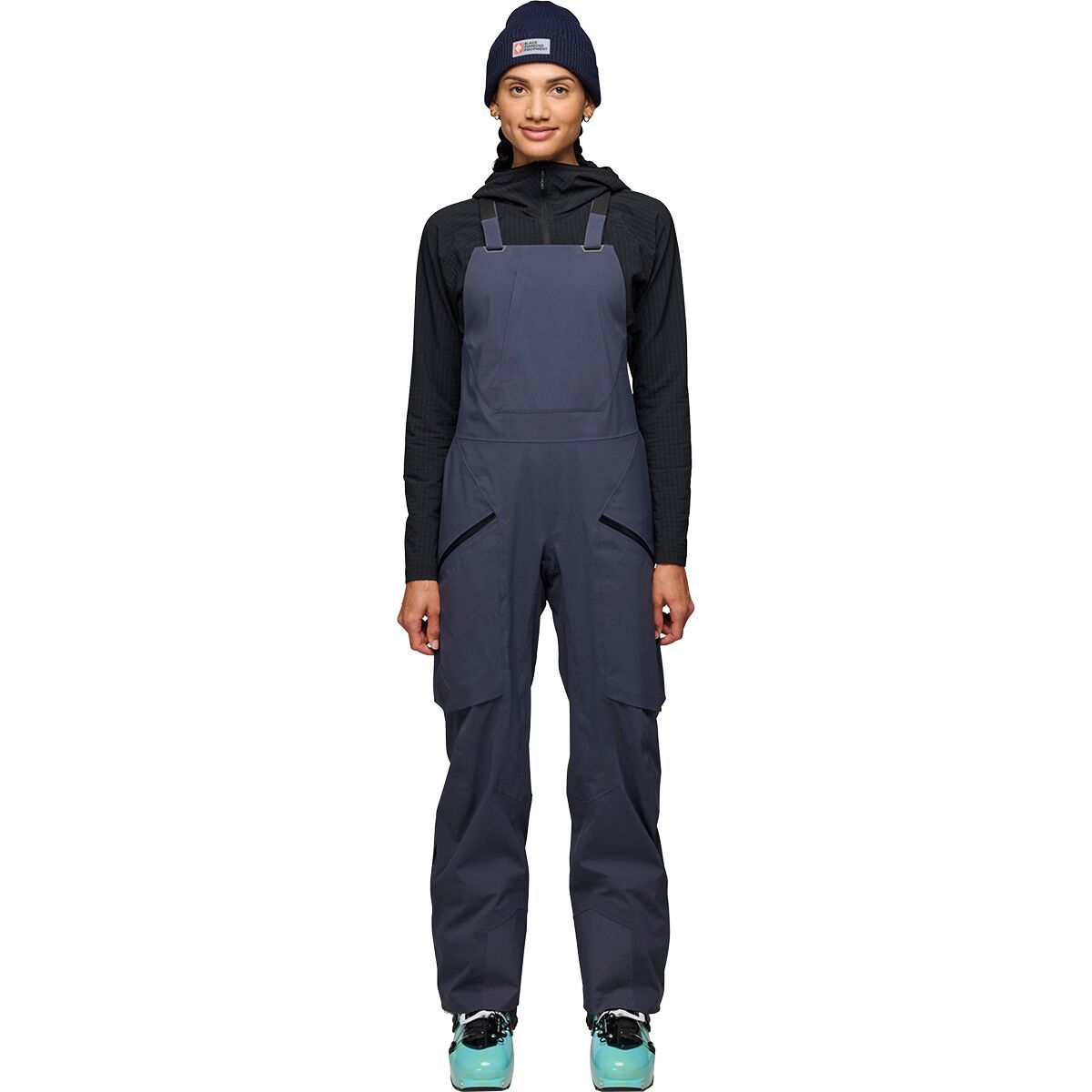 Black Diamond Women's Factor Bib Pant in Charcoal - Size: XS