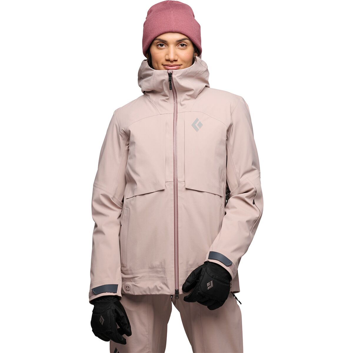 Black Diamond Black Diamond Women's Factor Shell Jacket in Pale Mauve - Size: XS - $441.35 at Steep and Cheap