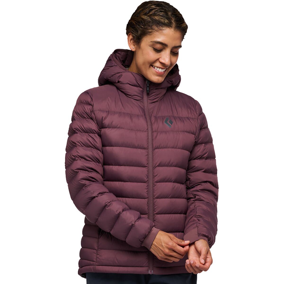 Black Diamond Black Diamond Women's Access Down Hoodie in Fig - Size: XS - $226.85 at Steep and Cheap