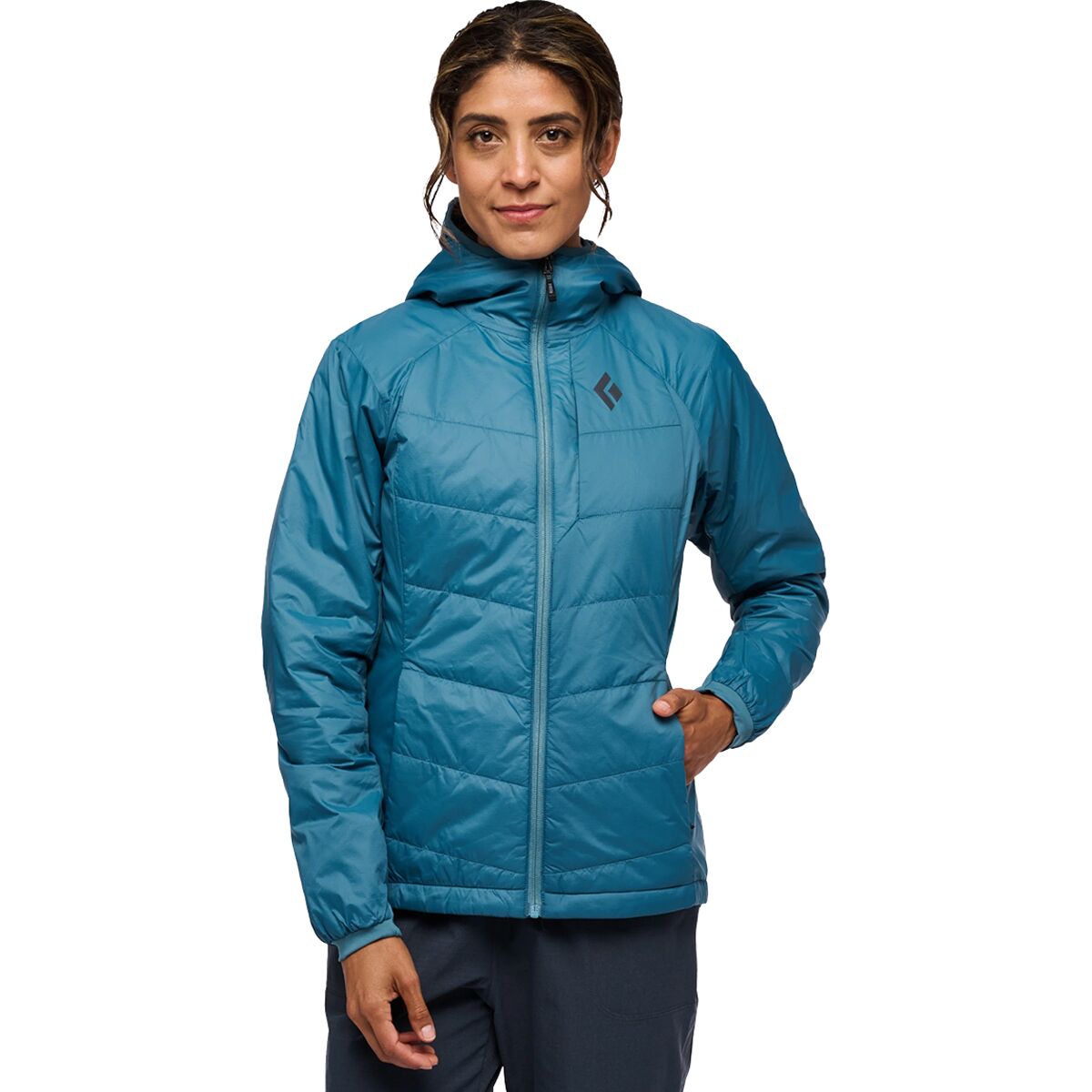 Black Diamond Women's Solution Hoodie in Creek Blue - Size: XS
