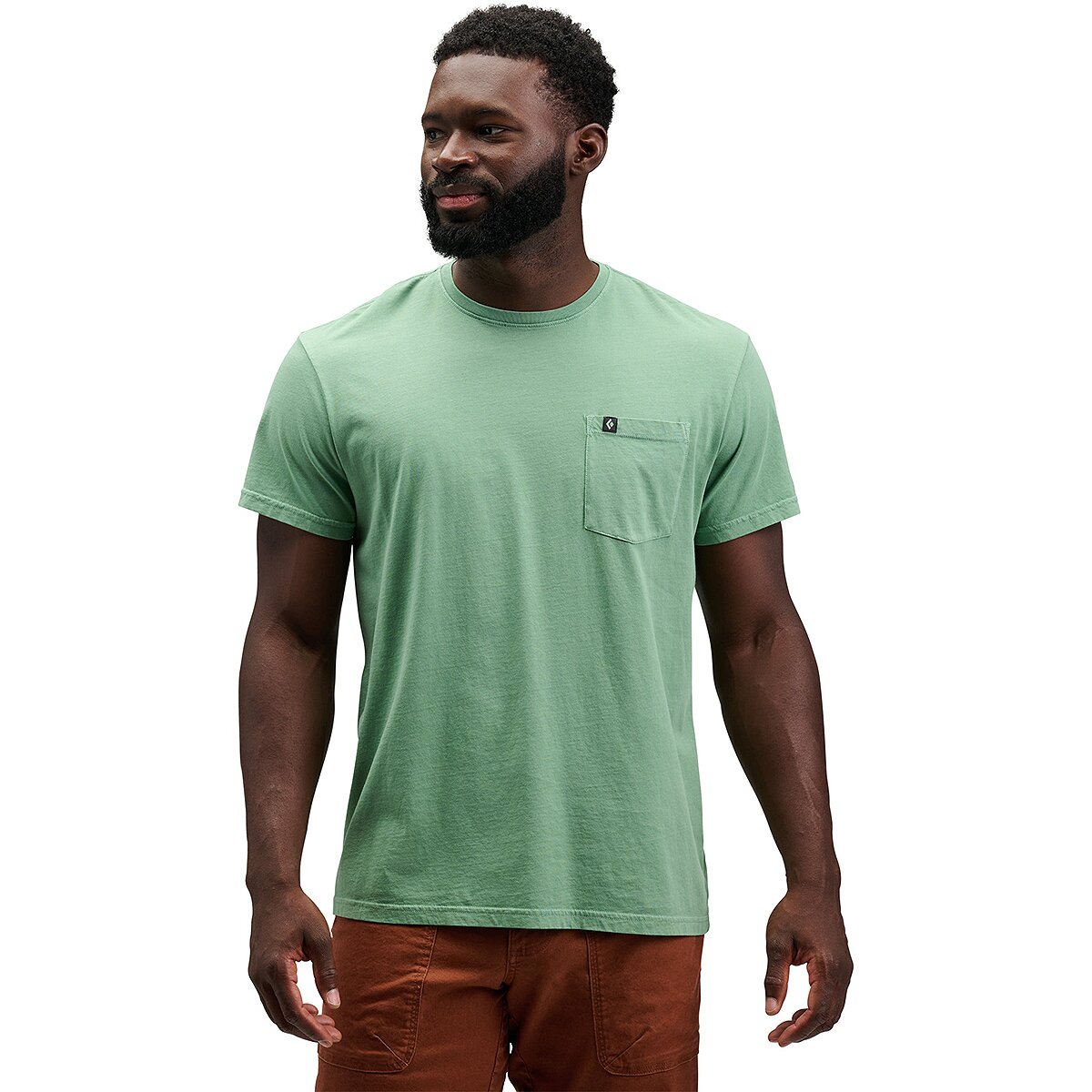Black Diamond Men's Diamond Patch Pocket T-Shirt in Laurel Green - Size: Medium