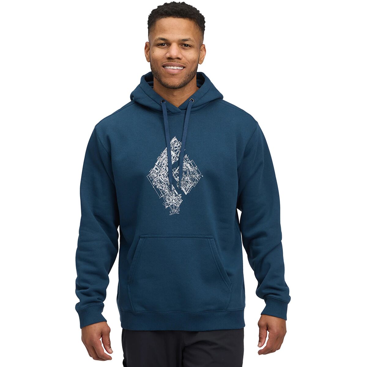Black Diamond Black Diamond Men's Engineered Diamond Pullover Hoodie in Indigo - Size: Large - $49.50 at Steep and Cheap