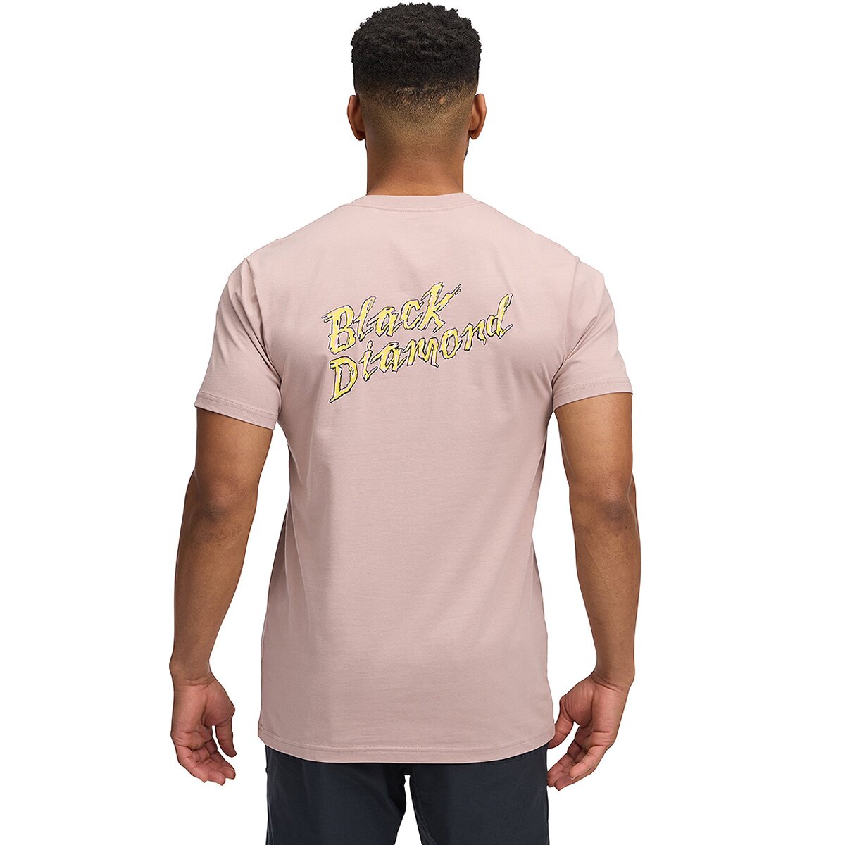 Black Diamond Men's Shredded T-Shirt in Pale Mauve - Size: XL