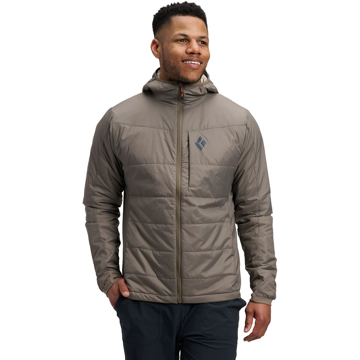 Black Diamond Men's Solution Hooded Jacket in Walnut - Size: Small