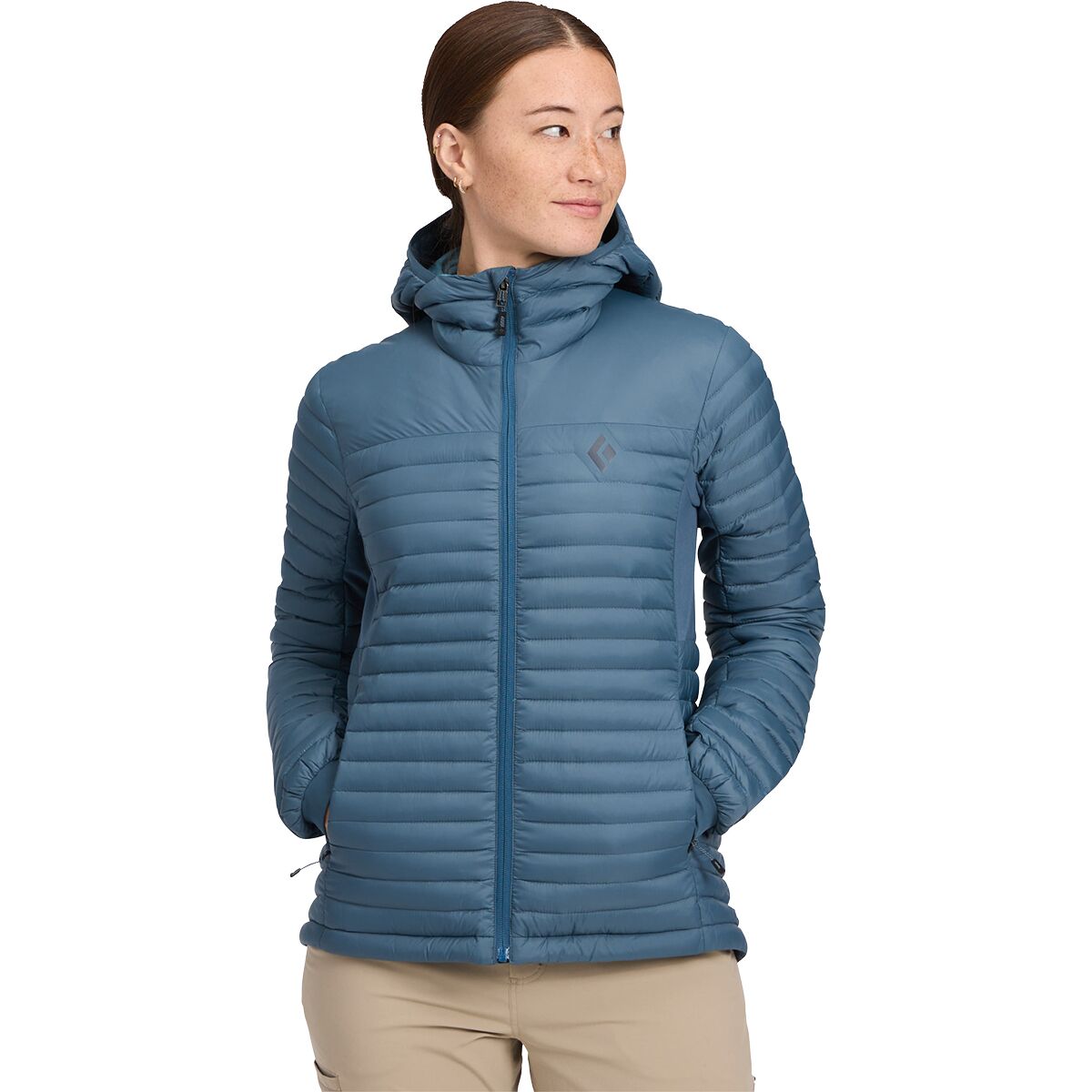 Black Diamond Women's Access Down 1.0 Hoodie in Midnight Blue - Size: Small