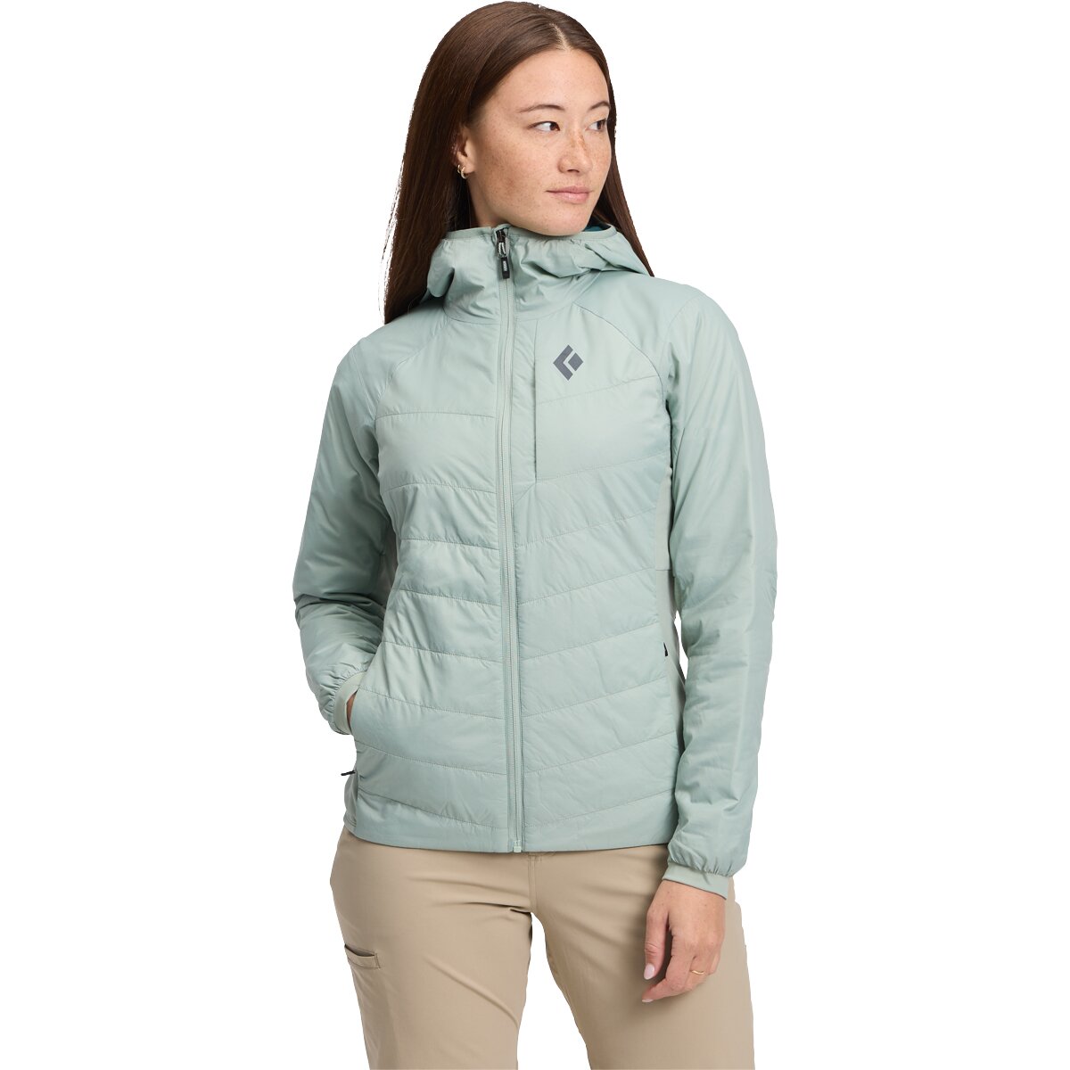 Black Diamond Black Diamond Women's Solution 1.0 Hoodie in Agave - Size: Medium - $181.35 at Steep and Cheap