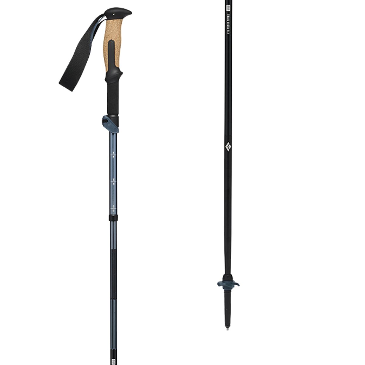 Black Diamond Trail Vista FLZ Trekking Poles in Midnight Blue - Size: 135cm