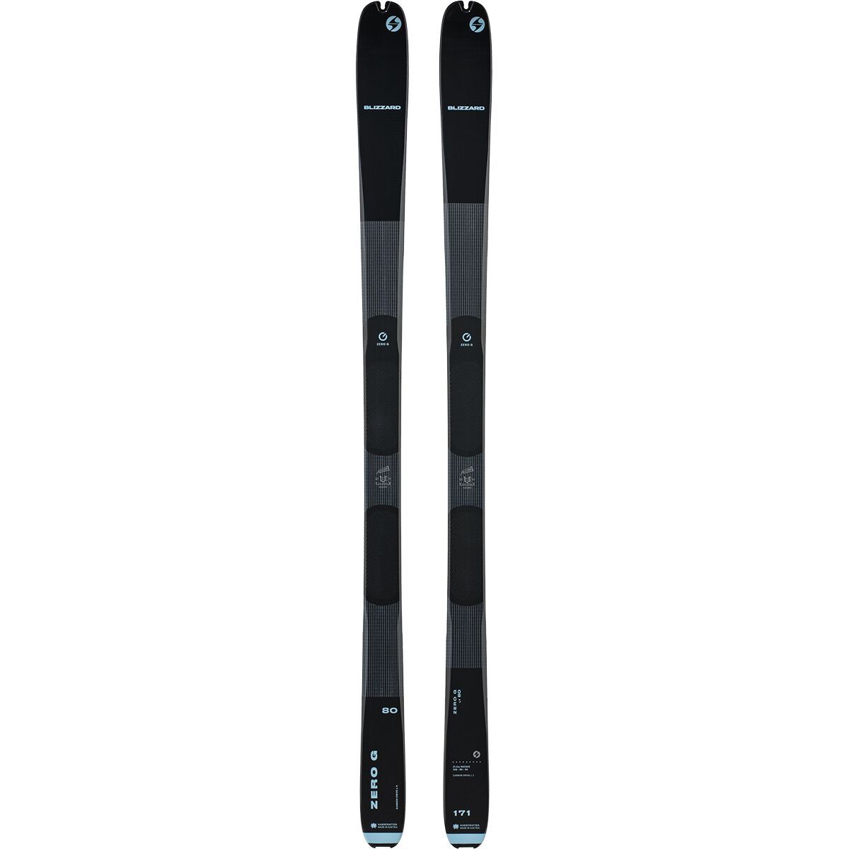 Blizzard Women's Zero G LT 80 Ski - 2024 in Black / Lichen - Size: 171cm