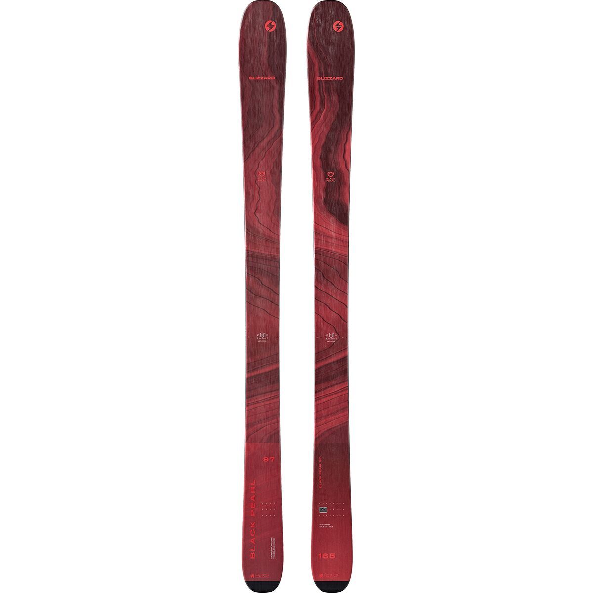 Blizzard Women's Black Pearl 97 Ski - 2024 in Wine Bordeaux - Size: 159cm