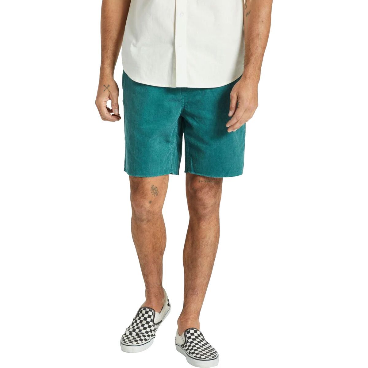 Brixton Men's Madrid II Short in Spruce - Size: Large