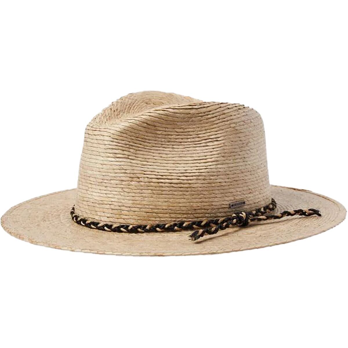 Brixton Messer Western Straw Fedora in Sand - Size: Small