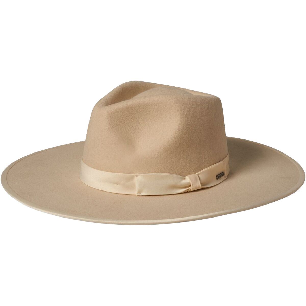 Brixton Jo Rancher Hat in Whitecap Satin - Size: Small