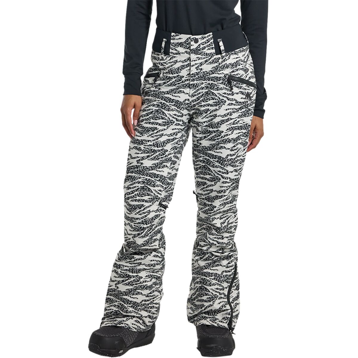 Burton Burton Women's Marcy High Rise Pant in Zebra Camo - Size: XS - $137.97 at Steep and Cheap