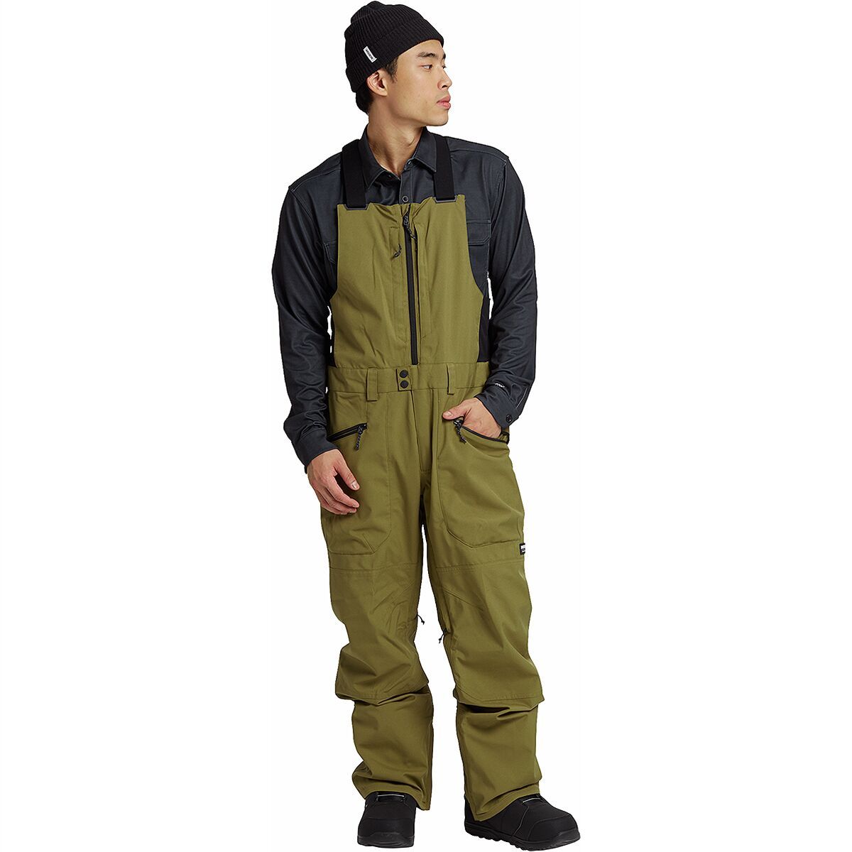 Burton Men's Reserve Bib Pant in Petrol Green - Size: M/Regular
