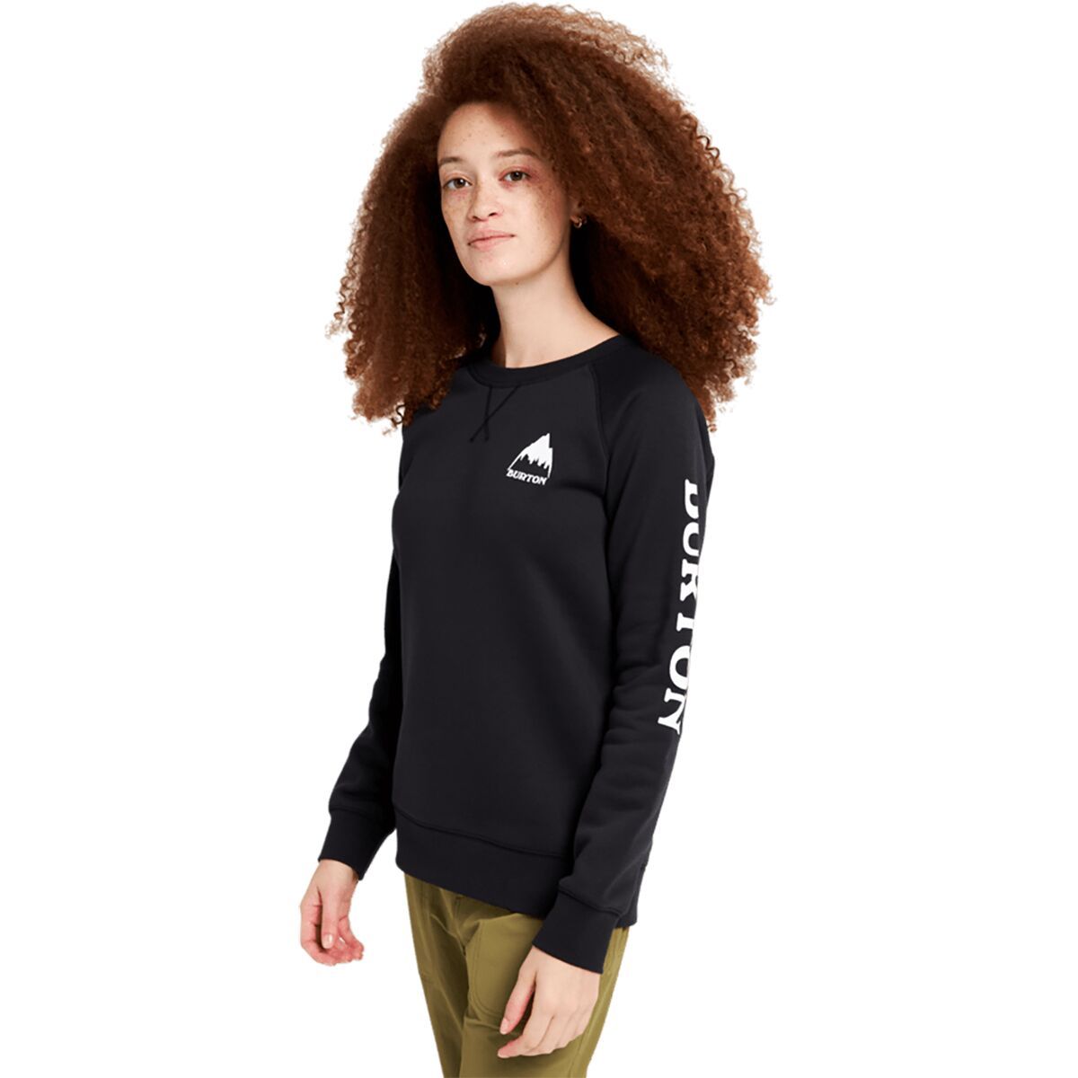 Burton Women's Elite Crew Top in True Black - Size: Small