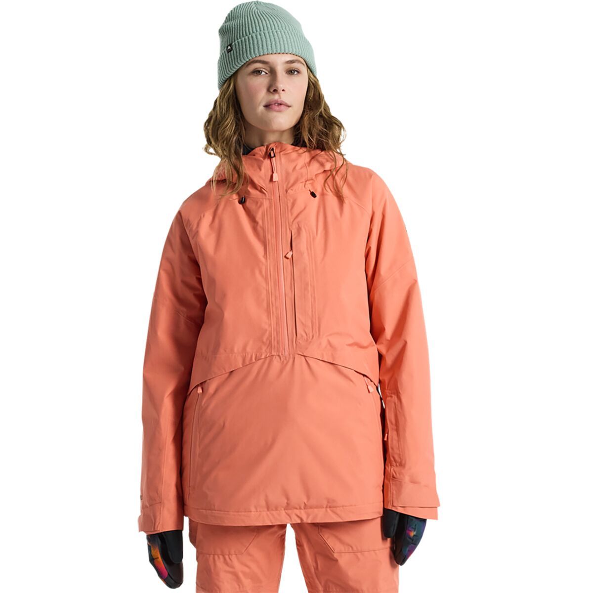 Burton Women's Pillowline GORE-TEX Anorak Jacket in Peach Echo - Size: Large