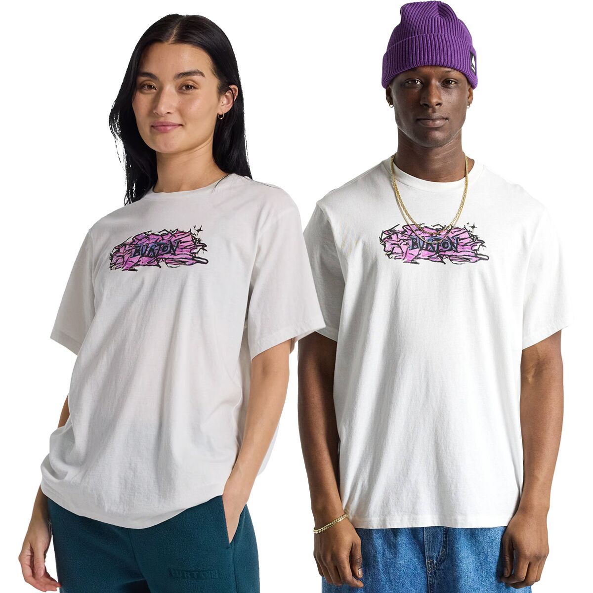 Burton Blossom Short-Sleeve T-Shirt in Stout White - Size: Large