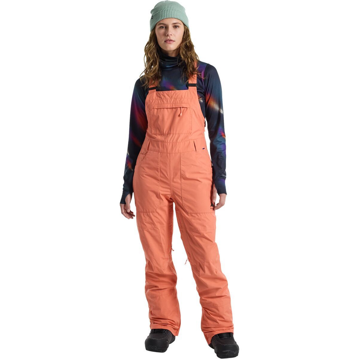 Burton Women's GORE-TEX Avalon Bib Pant in Peach Echo - Size: XL