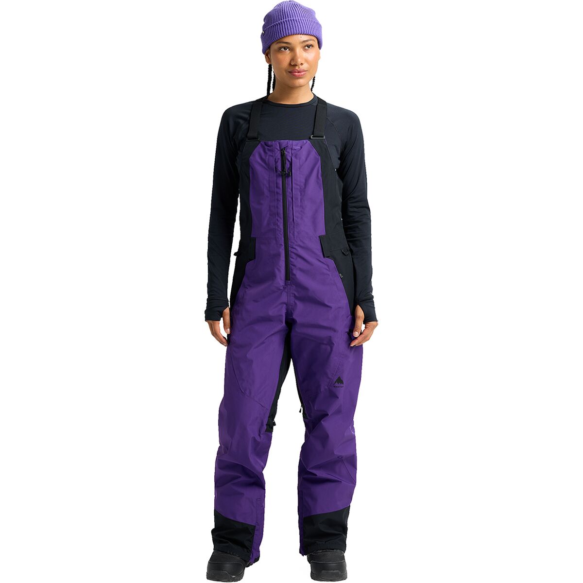 Burton Burton Women's GORE-TEX Reserve Bib Pant in Prism Violet / True Black - Size: Small - $253.47 at Steep and Cheap