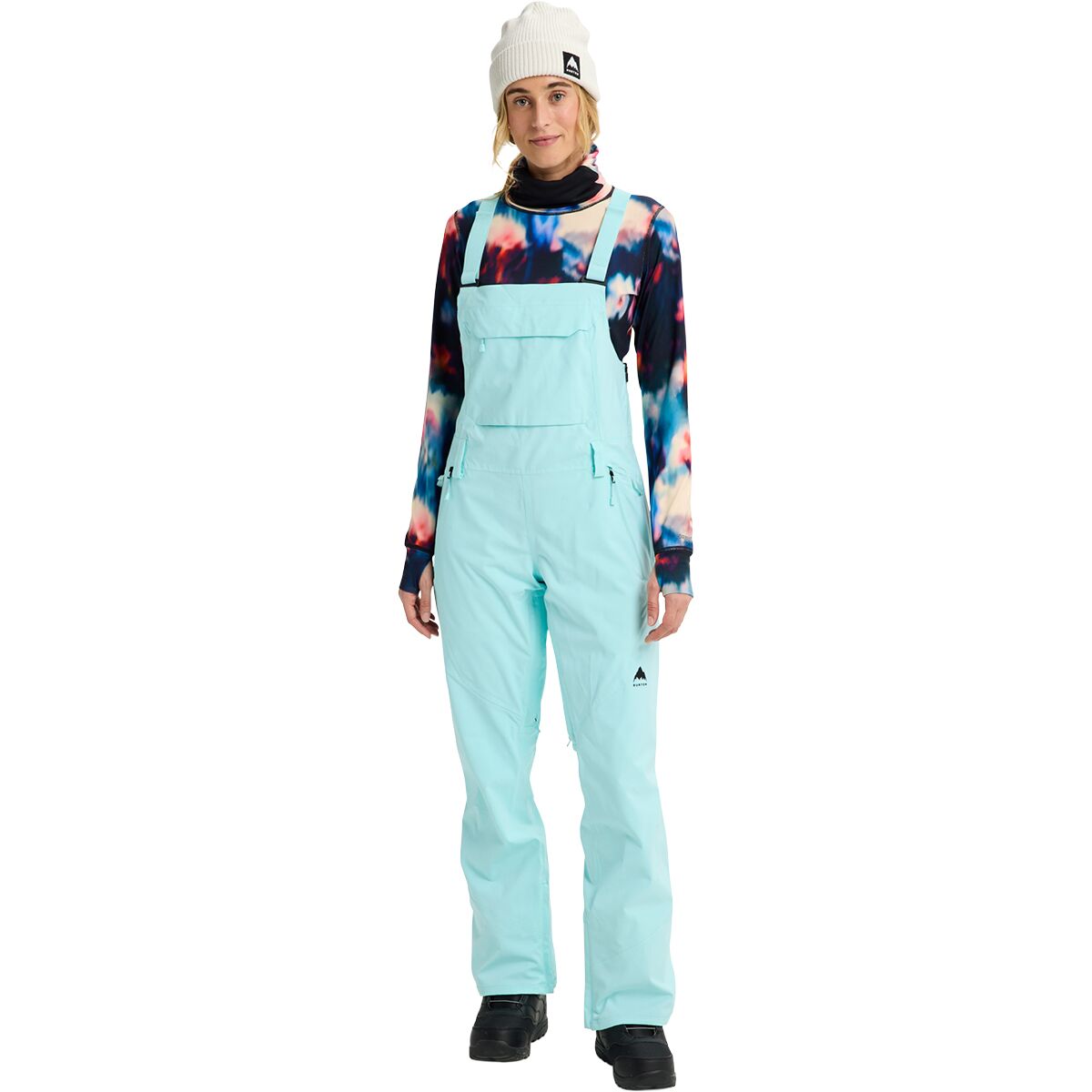 Burton Burton Women's Reserve Slim Bib Pant in Light Teal - Size: XS - $130.48 at Steep and Cheap