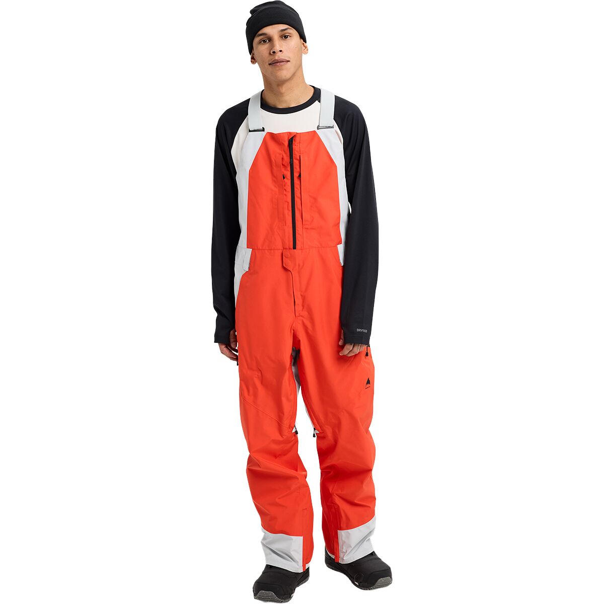 Burton Burton Men's Reserve GORE-TEX 2L Bib Pant in Fiesta Red / Gray Cloud - Size: S/Regular - $233.97 at Steep and Cheap