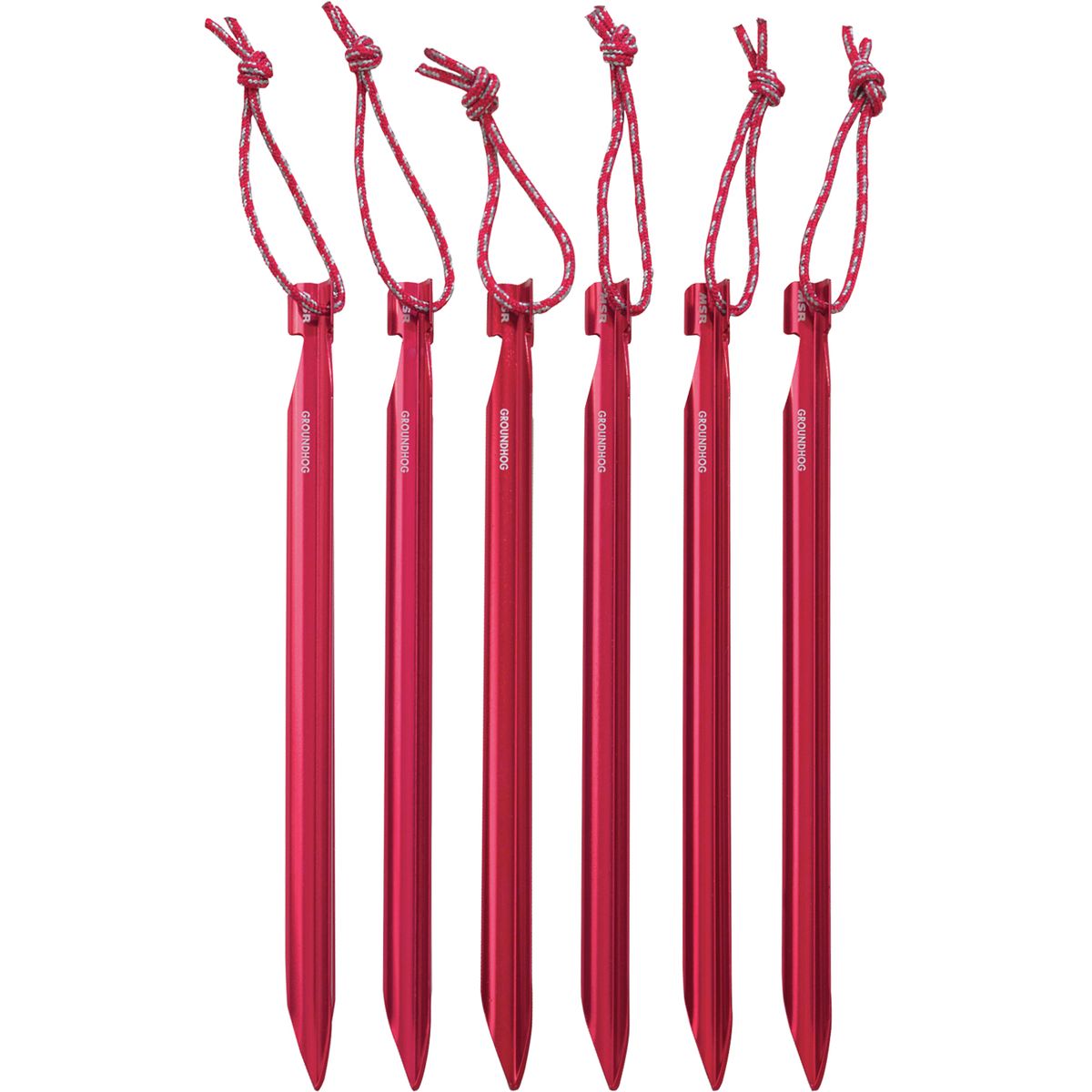 MSR Groundhog Tent Stake Kit in Red