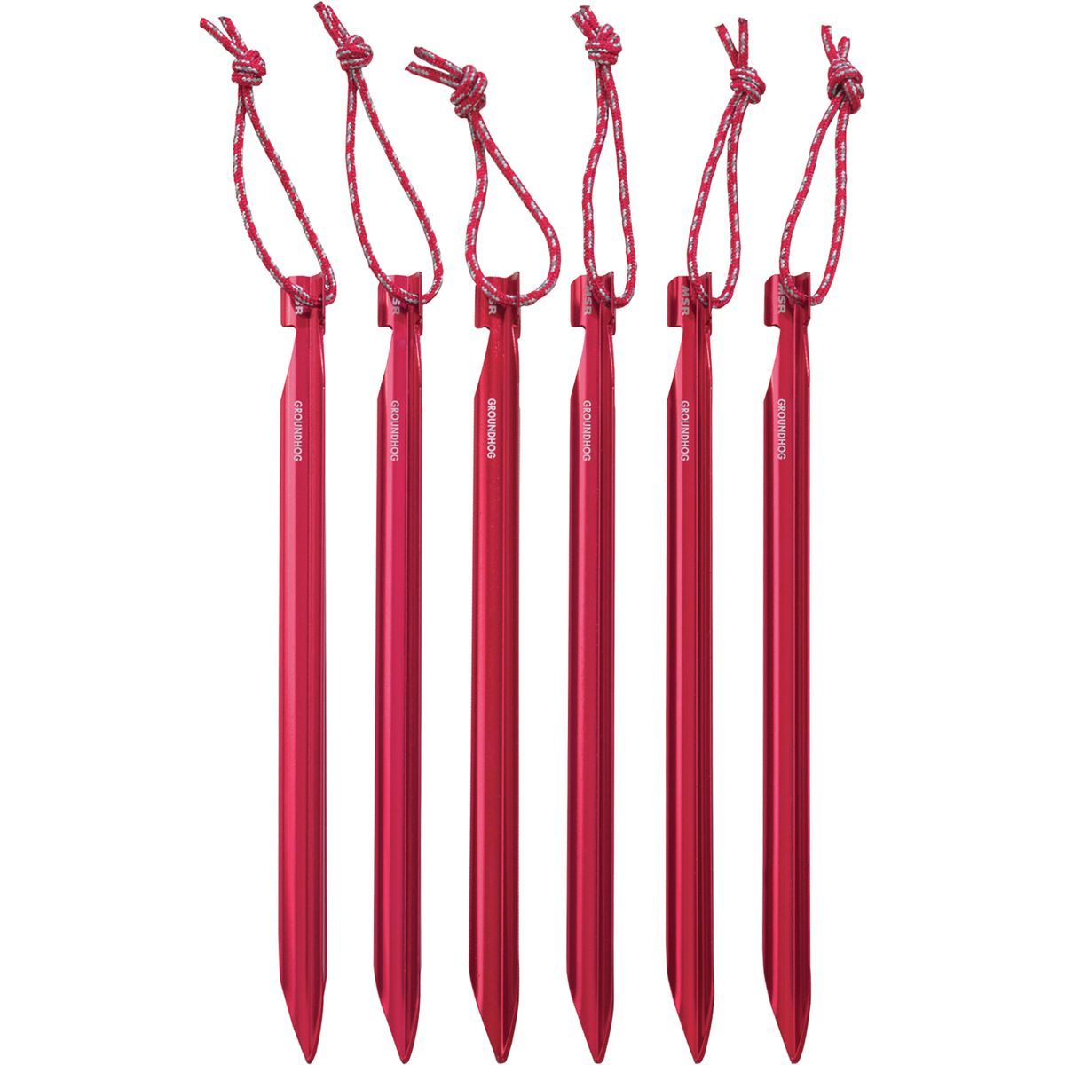 MSR Groundhog Tent Stake Kit in Red