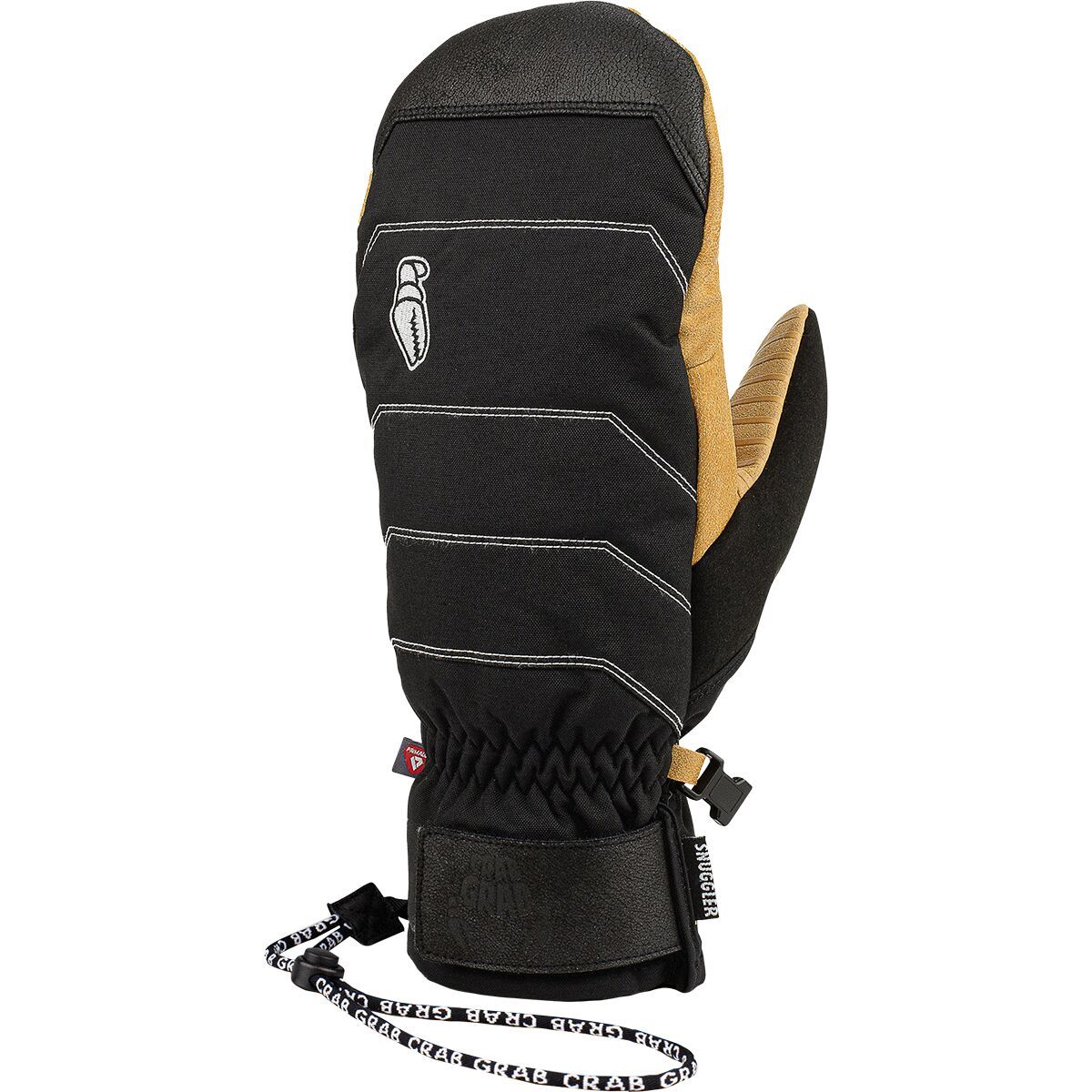 Crab Grab Snuggler Mitten in Washed Black - Size: Medium