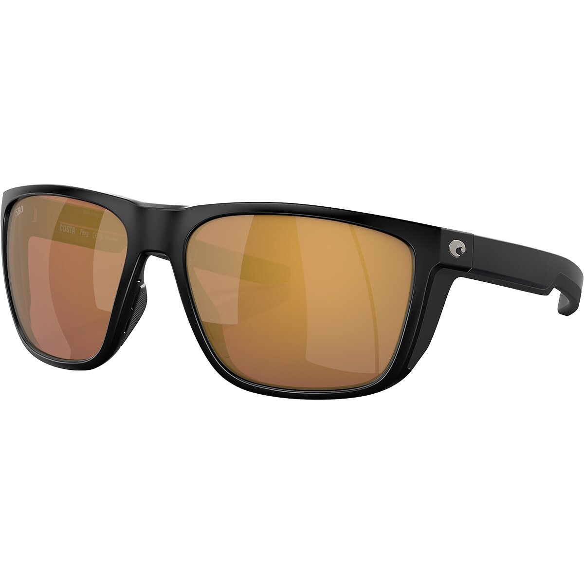 Costa Ferg 580G Polarized Sunglasses in Matte Black / Gold Mirror 580G
