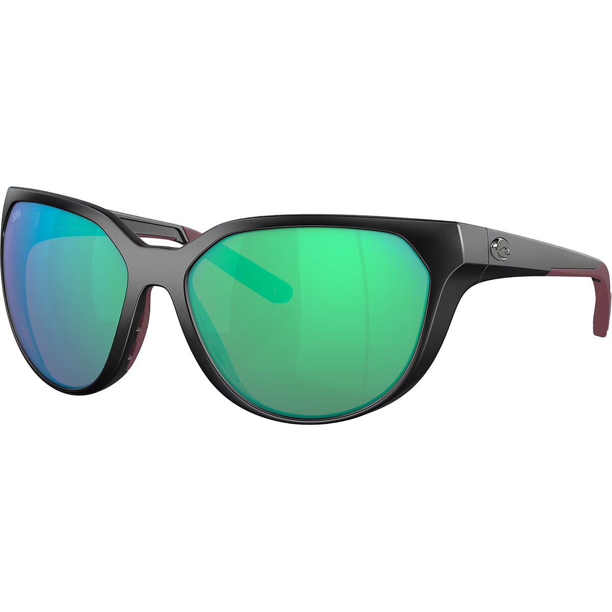Costa Mayfly 580G Sunglasses in Mt Black Grn Mirror