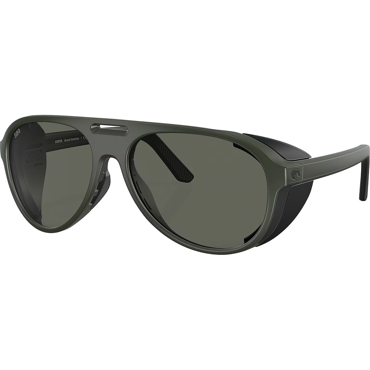 Costa Grand Catalina Polarized Sunglasses in Matte Olive / Gray 580G