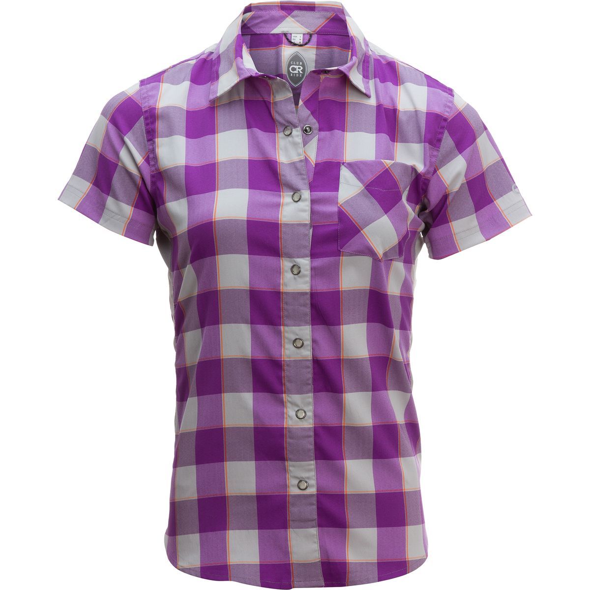 Club Ride Apparel Women's Bandara Jersey in Dewberry Plaid - Size: XS