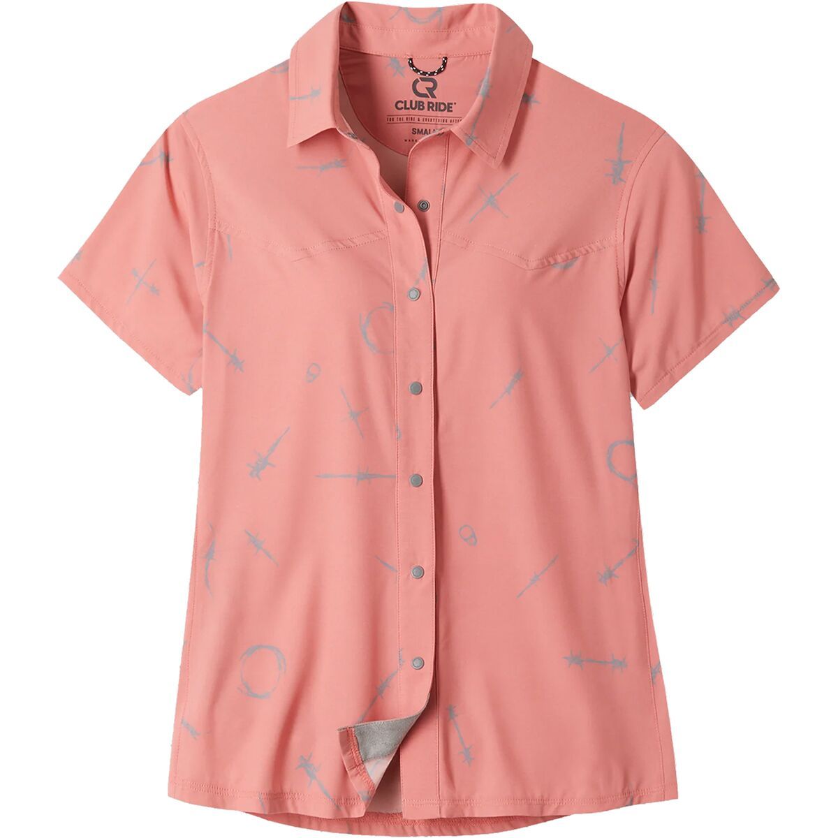 Club Ride Apparel Women's Bandara Splash Plaid Jersey in Aqua Splash - Size: Small