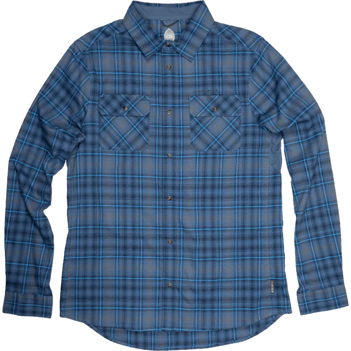Club Ride Apparel Men's Daniel Flannel Long-Sleeve Jersey in Vivid Blue - Size: Large