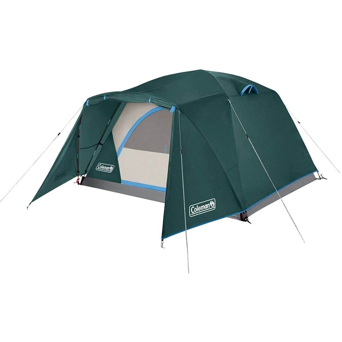 Coleman Skydome Fullfly Vest Tent: 4-Person 3-Season in Evergreen
