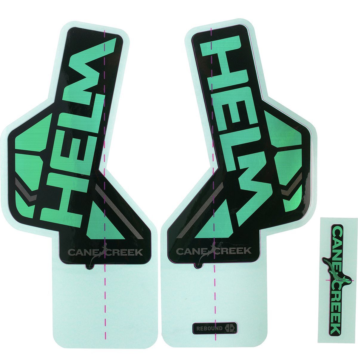 Cane Creek Helm Decal Kit in Green Metallic - Size: Helm Complete Kit