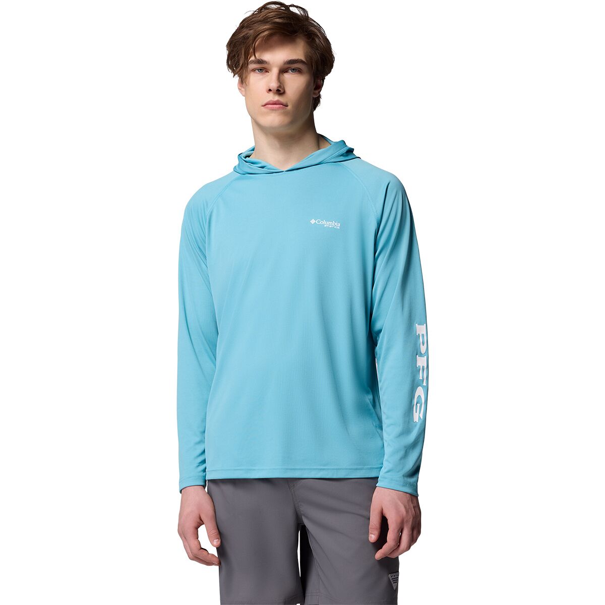 Columbia Columbia Men's Terminal Tackle Pullover Hoodie in Vintage Blue / White Logo - Size: Medium - $29.99 at Steep and Cheap