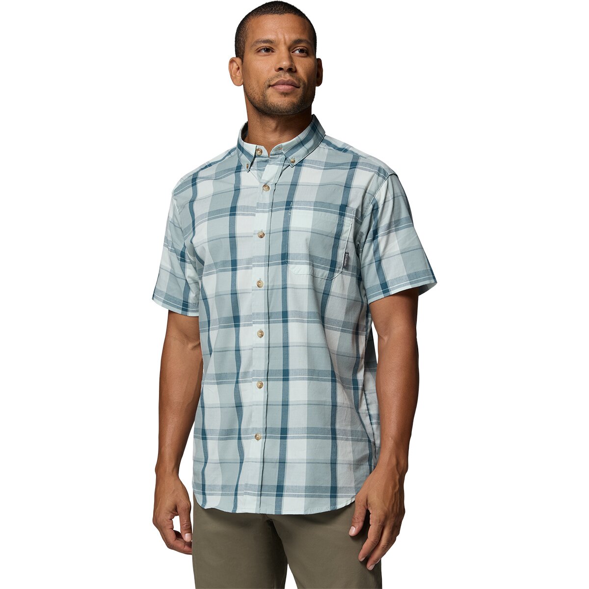 Columbia Columbia Men's Rapid Rivers II Shirt - Short-Sleeve in Crushed Blue / Base Plaid - Size: XXL - $35.75 at Steep and Cheap